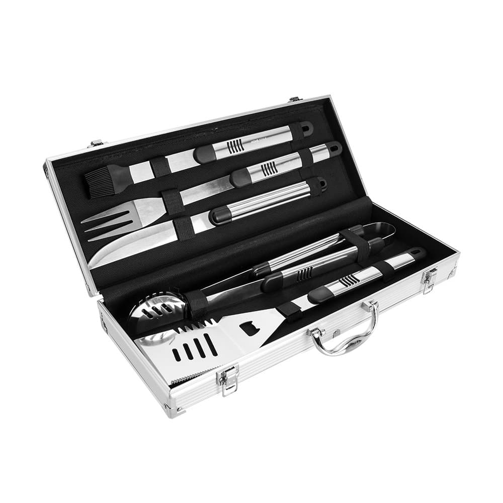 JG UTENSILIOS CHURRASCO MALETA GRILL 5 PCS PTIX COM